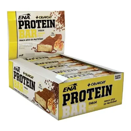 Barra De Proteína Ena Banana Split - Caja X 16 Un