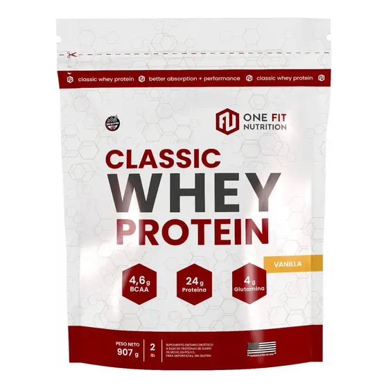 Proteína One Fit Nutrition Clasic Classic Whey en polvo sabor Vainilla x 907g