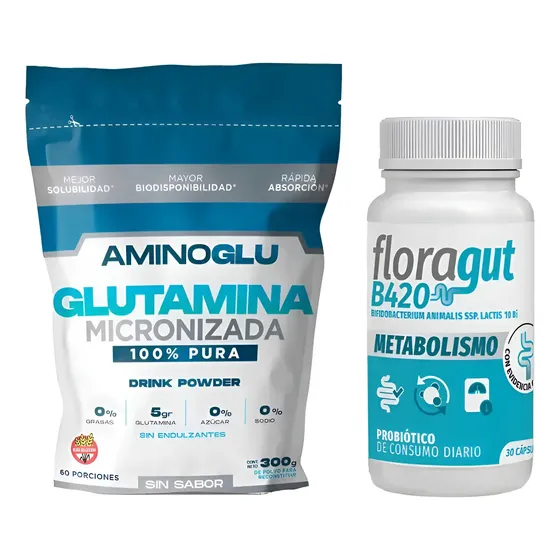 Glutamina Micronizada + Floragut B420