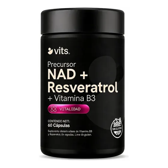 Nad+ Resveratrol Vits 60 Cápsulas