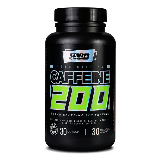 Caffeine 200mg Star Nutrition 30 Cápsulas Sin sabor