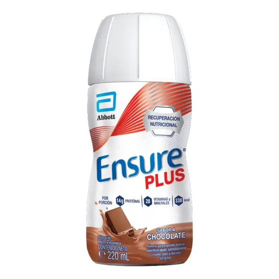 Ensure Plus Chocolate Suplemento Dietario 220ml Pack X24un