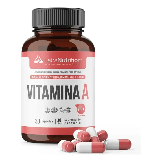 Vitamina A - Retinol 1000mcg (30 Capsulas) Sabor Sin Sabor