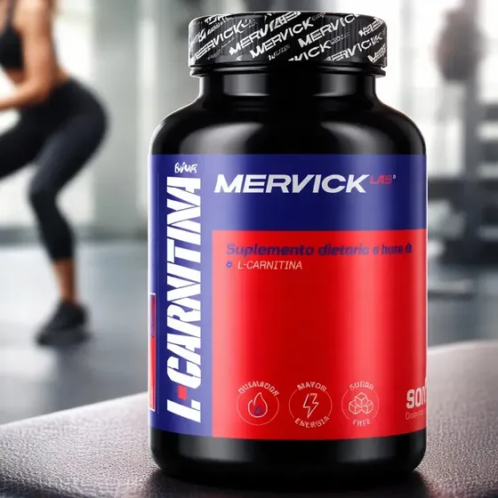 Carnitina 90 Tabletas Quemador De Grasas Mervick Lab Sabor Neutro
