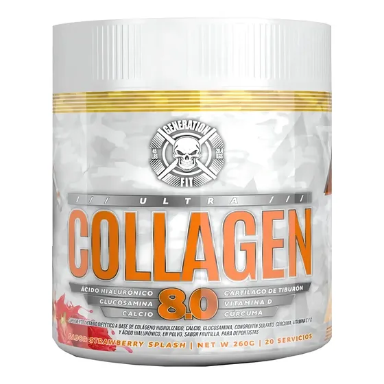 Generation Fit Colágeno Hidrolizado Frutilla 260g Polvo