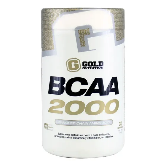 Bcaa 2000 Aminoácidos Ramificados 120 Tab Sin sabor - Gold Nutrition