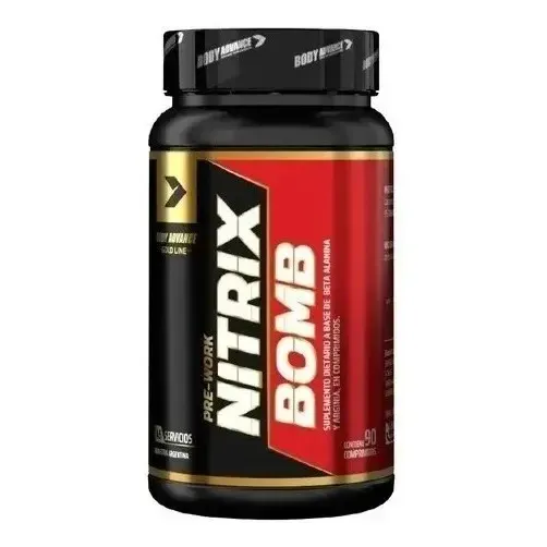 Nitrix Bomb Pre Work X 90 Comprimidos - Body Advance Sabor Neutro