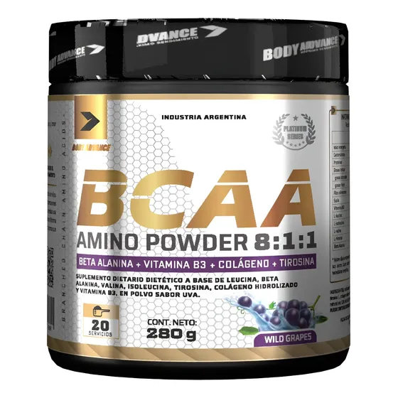 Bcaa Amino Powder 8.1.1 Body Advance Sabor Uva