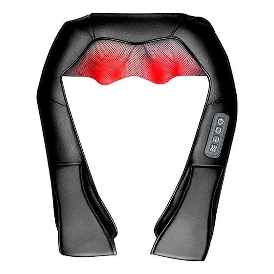 Masajeador Cervical De Cuello Hombros Terapia Calor Shiatsu