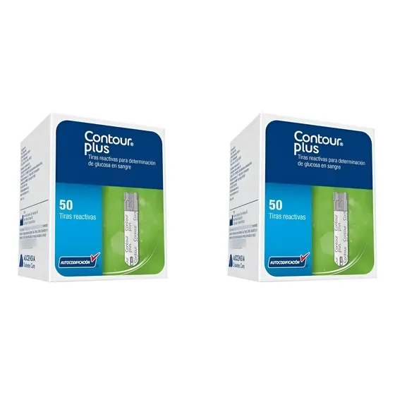 Tiras Reactivas Contour Plus X 100 Unidades