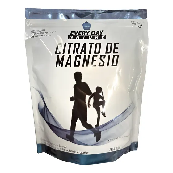 Citrato De Magnesio En Polvo  Puro 1 Kg Minerales Premium