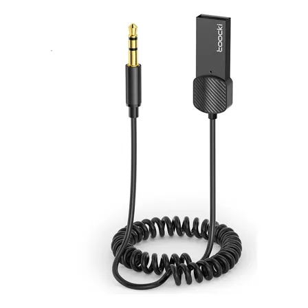 Receptor Bluetooth 5.0 Para Aux De Auto Negro