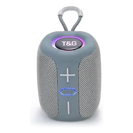 Altavoz Bluetooth Portátil T&g Con Radio Fm, Luz Led Usb Para Exteriores