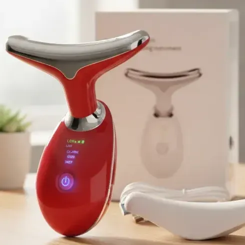Masajeador Facial Fototerapia Elimina Arrugas Papada Calor