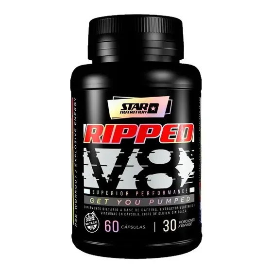 V8 Ripped X60caps Star Nutrition Sabor Neutro