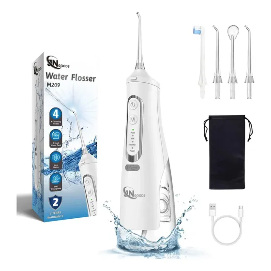 Irrigador Bucal Con Hilo Dental Inalámbrico, 310 Ml