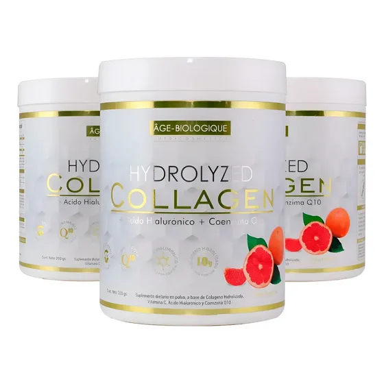 3 Colágeno Hidrolizado + Ac Hialuronico + Q10 Age Biologique