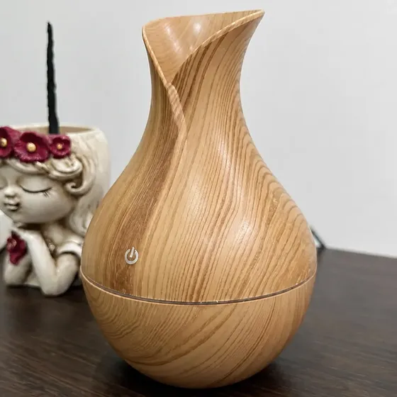 Humidificador Difusor Aromático 130ml Símil Madera