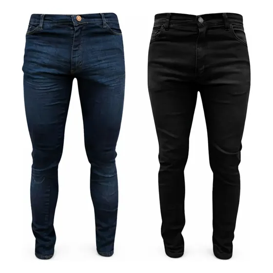 Pack X 2 Jeans Hombre Semi Chupines Elastizados