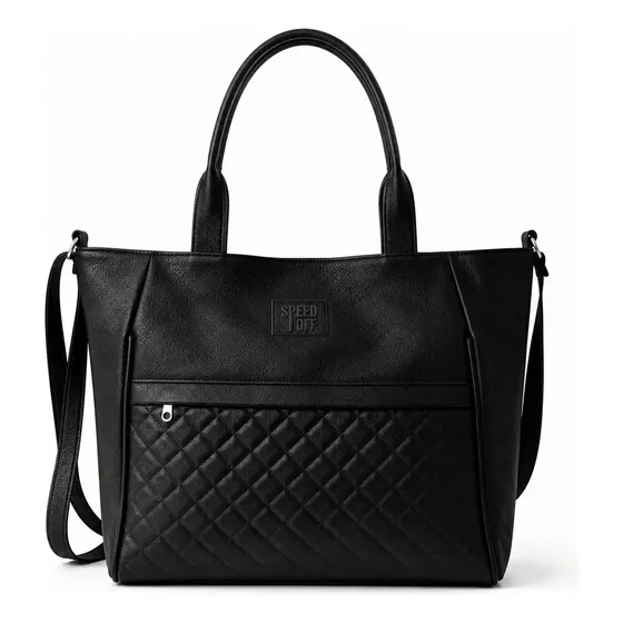 Cartera Grande Mujer De Cuero Eco Bolso Universitario Para Mujer Carteras De Mujer Amplia Negra Bandolera Tote Versatil Moda Speed Off Morral Para Mujer Resistente Facultad Trabajo Regalo Dama Comoda
