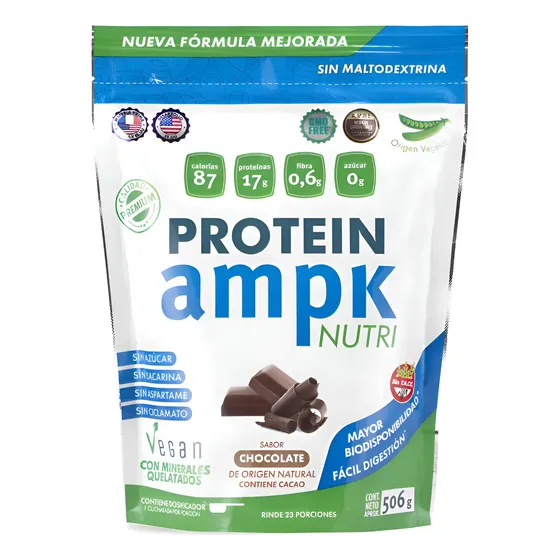 Ampk Protein Vegana Sabor Chocolate 506g