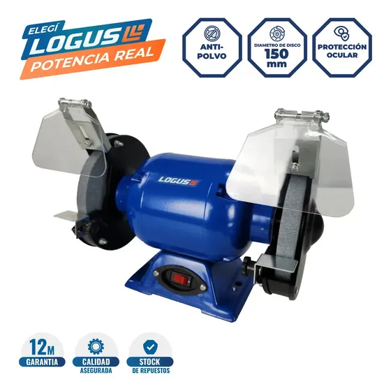 Amoladora Logus ABL-250 200W Disco 150mm Antipolvo Profesional
