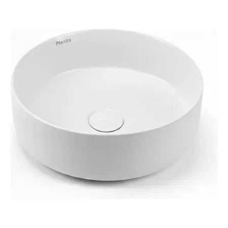 Bacha de Apoyo Piazza A524B Lavamanos Baño Lavatorio Porcelana Blanca Slim