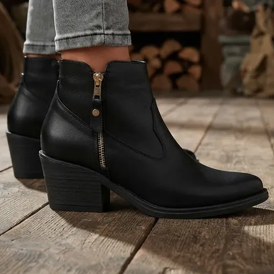 Botas Mujer Texanas Cuero Vacuno Botinetas Livianas Cassidy
