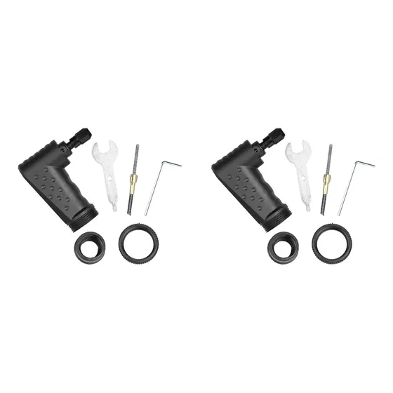 2 Conectores Convertidores De Ángulo Recto De 90 Grados Para Negro