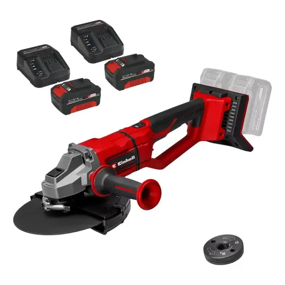 Amoladora Inalám Axxio 36/230q + 2 Bat 4,0 Ah Y 2 Cargadores