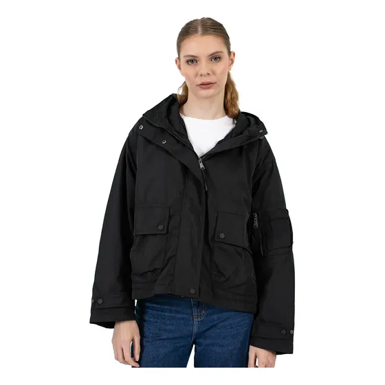 Campera Poliester Mujer Abrigo Casual Liso Invierno Briganti