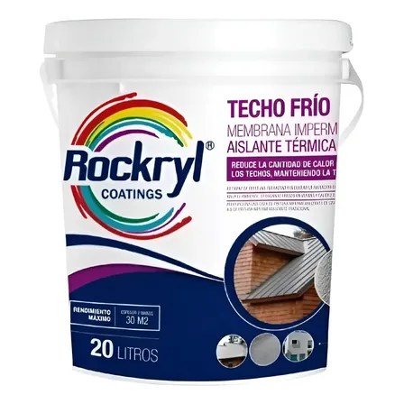 Membrana Aislante Termico Pintura Chapa  20 L Rockryl ®
