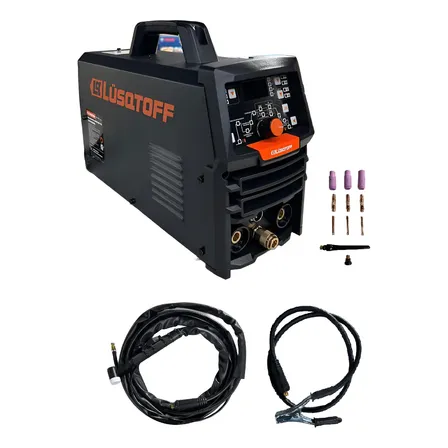 Soldadora Inverter Mma Tig 200a Lusqtoff 70v Profesional Negro