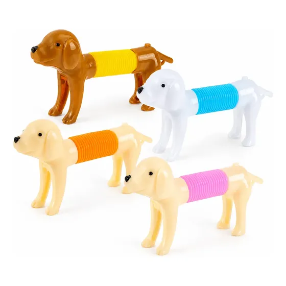 30 Perro Pop Tube Juguete Fidget Souvenir Piñata Cumpleaños