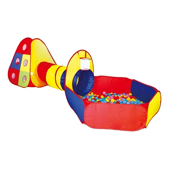 Pelotero Tunel Autoarmable Carpa Infantil 3 En 1 Sin Pelotit
