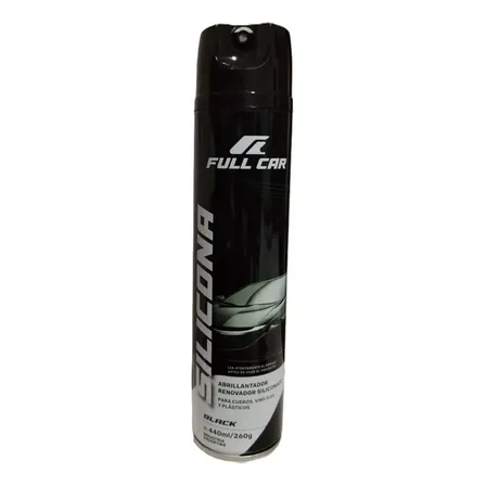 Abrillantador Siliconado Full Car Spray Fragancia Black 440ml para Autos