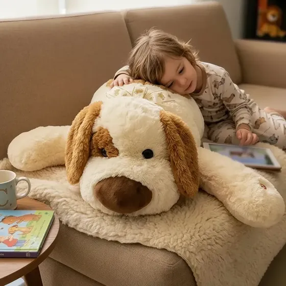 Peluche Perro 80 Cm Gigante Suave Perrito