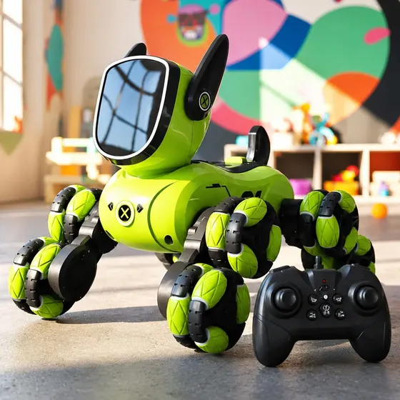Robot Perro Acrobatico Infantil Con Luces Y Sonido Cx-1203g