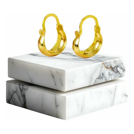Aros Para Nena Criollos Chicos Criollitos Oro Enchapado 18k Dorado