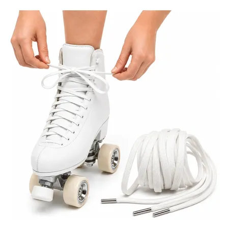 Cordones Patin Artistico Puntera Metalica Largo Premium 2,6m