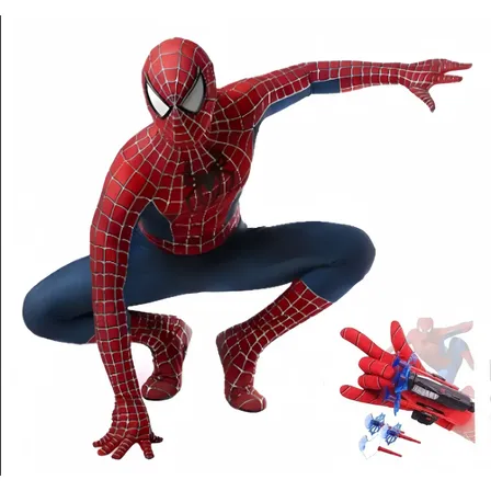 Spiderman Mono De Superhéroe Traje De Cosplay Para Adulto