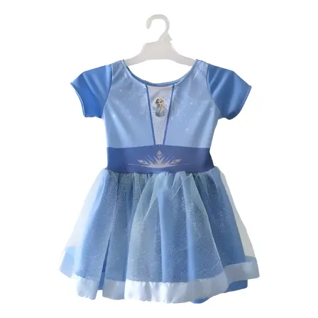 Disfraz Elsa Frozen 2 Vestido Corto Brillos Princesa Disney