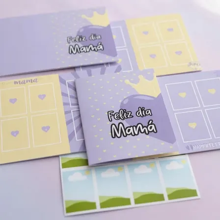 Album De Figuritas Mamá Plantilla Editable Canva Imprimible