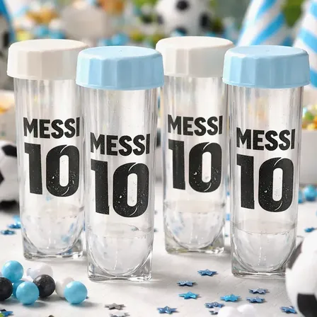Tubito C/tapa  Candy Bar Souvenir Tematico Futbol X15 Messi Arg
