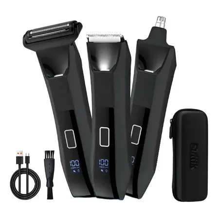 Afeitadora Corporal Razor Body Cerámica Inalámbrica Maquina Afeitar Eléctrica Hombre Recortadora Multifuncional Cuidado Corporal Kit Accesorios Estuche Portátil Cuidado Personal Uso Diario Hogar