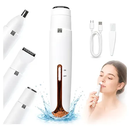 Depiladora Vello Facial Corporal 4 En 1 Recargable Kodea