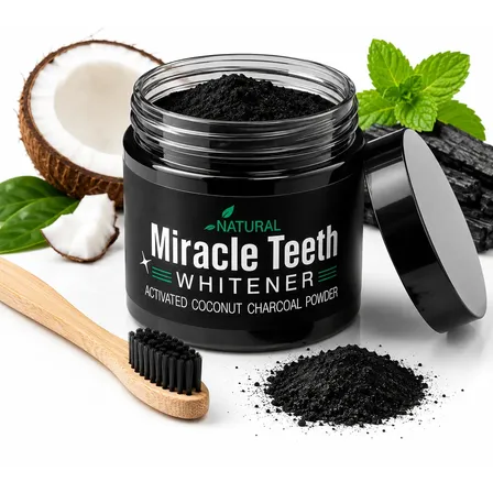 Blanqueador Dental Carbon Activado Y Coco Antisarro Natural