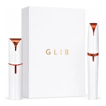 Kit Depiladora Facial Mujer Electrica Usb Glib® Blanco