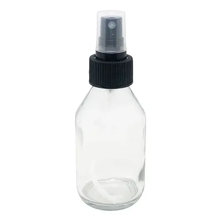 Botella Vidrio Jarabe Envase 125 Cc Atomizador Spray X20