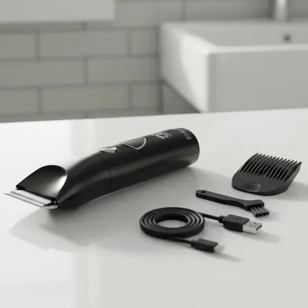 Corta Pelo Corporal Afeita Zonas Intimas Recargable Display Negro